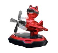 Zuasdvnk Ambientador solar para coche, purificador giratorio para interiores de aviones, ambientadores para coche, gafas, perro, para decoración interior de salpicadero