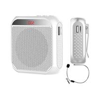 Zuasdvnk amplificador de voz - altavoz de guía turística con batería recargable de 2200 mAh,amplificadores portátiles, altavoz con micrófono con cable, auriculares para profesores,