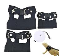 Zuasdvnk Arnés de cableado y Correa, arnés de Cables y Cuerda de tracción para Barbudo, Correa de tracción retráctil para Barbudo, cómodo para Correas de Reptiles y Anfibios para Geckos con