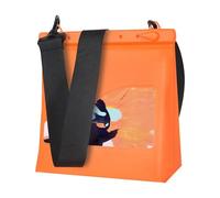 Zuasdvnk bolso de hombro impermeable, bolso de hombro impermeable para nadar - bolsa de playa seca impermeable - Bolso de cuerpo multifuncional de un solo hombro para nadar, nadar, Color naranja, ver