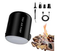 Zuasdvnk Bomba eléctrica para inflables, bomba de aire para inflables - Inflarador de colchones recargable con luz LED - 2200mAh Herramienta de inflación al aire libre portátil para cubiertas de patio