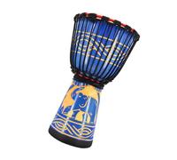 Zuasdvnk Bongo Hand Drums, Bongo Drum - Drum tallado a mano de 8 pulgadas inspirado en multicolor,Instrumentos de percusión de herramientas musicales para actuaciones, actividades, lecciones de música
