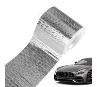 Zuasdvnk Cinta de papel de aluminio para tubo de escape, Cinta adhesiva de papel de aluminio, Cinta adhesiva de tubo de escape de automóvil resistente al calor, Cinta de aluminio para altas