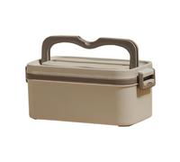 Zuasdvnk Contenedores para aperitivos, contenedores de comida para el almuerzo | Contenedores de alimentos de acero inoxidable | de almuerzo con separador extraíble, de almuerzo de resumen