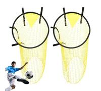 Zuasdvnk Corner Fútbol Tren Gobrial, Soccer Ball Training Net | Red de lanzamiento de fútbol plegable - 2X imprescindibles deportivos, Accesorios de entrenamiento versátiles para jardín, pequeño