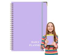 Zuasdvnk - Cuaderno diario de planificación 2025, cuaderno diario diario 2025, cuaderno enrollado para gestión del tiempo, citas, planificador