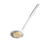 Zuasdvnk Cucharas Ranuradas para la Cocina,Cuchara de Ranuras de Metal - Cucharón Colador de Acero Inoxidable,Salón de Cocina, Cucharón de sopa, accesorios de cocina, cuchara de cucharón para el