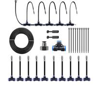 Zuasdvnk de riego por, de riego para jardín, de riego automático de jardín Rotación de 360 ° Rotación, Economía de jardinería de conexión rápida ajustable para