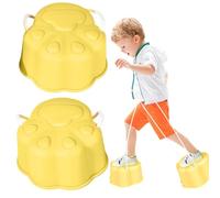 Zuasdvnk de Tabaco de Cuero, Almohadillas de Cubo para Caminar | 2X Paw Paw SACKED Balancing Bucket tashts - Interacción Padre-Niño Niños Niñas Juego sensorial Juguete al Aire Libre