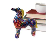 Zuasdvnk Decoración de caballo para la casa | Escultura elegante de animal de establo | Figuras coleccionables coloridas Decoraciones para - para salón, dormitorio, estudio, oficina, restaurante o