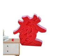 Zuasdvnk Decoración de Riqueza, Decoración - Estatua de la Suerte con bendiciones Chinas | Decoración navideña, Riqueza de Resina de Figura Decorativa para la Familia de los Amigos