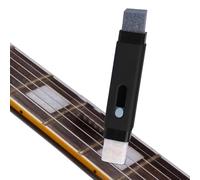 Zuasdvnk Depurador de óxido de guitarra, guinda bajo guitarra,Pluma de cepillo de doble cabezal - Herramienta de pulido frita con lubricante de pinza