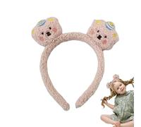 Zuasdvnk diadema de felpa, linda diadema de maquillaje - Aro de para maquillaje,Suministros para la cabeza, cómodo aro de de felpa para maquillaje para el cuidado de la piel de las mujeres