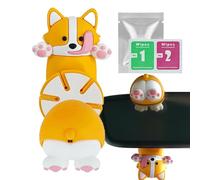 Zuasdvnk Difusor de espejos retrovisores | Difusor de aromaterapia con forma de perro para interior de coche, visión trasera, interesante perfume para decoración de coche, ambientador colgante de