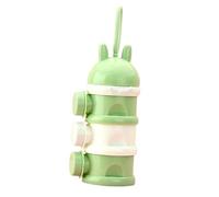 Zuasdvnk Dispensador de leche en polvo | Contenedor de aperitivos para niños de 3 capas | Lata de leche portátil, contenedor de leche en polvo antiderrames, caja de fórmula