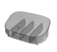 Zuasdvnk Estuche organizador de maquillaje, caja de almacenamiento de joyas, organizador de cosméticos de mesa, elegante soporte de maquillaje de baño, vitrina multifuncional para sombra de ojos,