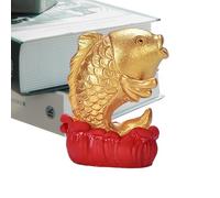 Zuasdvnk Figuras coleccionables, Good Luck Decorations,Estatua Dorada con bendiciones Chinas - Resin Craft Wealth Prosperity Figura Coleccionable para Negocios en casa