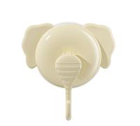 Zuasdvnk Fuerte gancho de ventosa, gancho de pared elefante | Ganchos de ventosa para vacío resistente de diseño elefante,Ganchos de ventosa Ganchos de pared, Ganchos de pared con gancho multiusos sin