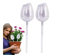 Zuasdvnk Globos de riego de plantas, globos de riego - 2 picos de riego automático de flores, postes de inserción de jardineras automático, dispositivo de riego para jardín