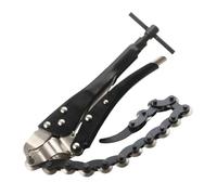 Zuasdvnk Herramienta cortatubos de escape, cortatubos de hierro fundido | Pinza portátil con mango bloqueable de acero aleado | Cadena para tubos de escape, cortatubos de escape, cadena para