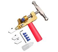 Zuasdvnk Herramienta de corte de vidrio 2 en 1, cortador de baldosas de vidrio manual - Pinzas para romper vidrio,Herramienta de corte de vidrio de azulejos de tungsteno multifuncional portátil con