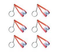 Zuasdvnk Herramienta de Limpieza de Gafas de Sol, guijarros de Gafas de Sol Borrador | 6 Piezas de Huella Dactilar galentre con Llavero,Accesorios Portátiles Accesorios Soft Nettaiteur para