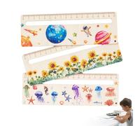 Zuasdvnk Herramientas de lectura para dislexia, rastreador de lectura para niños | Regla marcapáginas de madera para niños linda de dibujos animados - Regla de seguimiento de lectura de