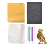 Zuasdvnk Kit de impresión en caliente con hoja, mango cómodo, kit de creación con hojas de aluminio, para adultos, estudiantes, proyectos de clase y decoración del hogar