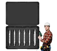 Zuasdvnk Kit Extractor de tornillos dañados | Desatornillador de pernos Fácil,Extractor multifunción para Mecánica Plomería Reparación Auto Trabajo de Madera y Metal