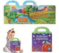 Zuasdvnk Libro de pegatinas impermeable, libros de pegatinas silenciosas reutilizables | Divertidas pegatinas de viaje | Actividades de tiempo tranquilo para, juguete de artesanía portátil, juguetes