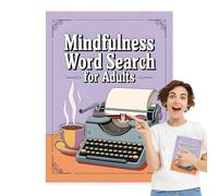 Zuasdvnk Libros de búsqueda de Palabras para Adultos, Libros de de búsqueda de Palabras para Adultos,CREA Tranquilidad y positividad en tu Vida - Relajante Word Word Libro de búsqueda de