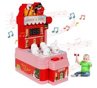 Zuasdvnk Máquina de Juego de, Juegos de eléctrico | Máquina de Juego martillante con Sonidos y Luces - Juguete de Ejercicio Educativo temprano para cumpleaños, Navidad, Pascua