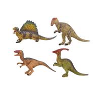 Zuasdvnk Modelo de Dinosaurio, Pequeños Juguetes de Dinosaurio,Conjunto de 4 modelos de Dinosaurios Figuras de Animales, Tops de Pastel, Relleno de Huevos de Pascua, Miniaturas de Colección