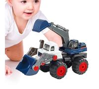 Zuasdvnk Modelo de Juguetes de Excavadora, Excavator Construction Toy | Modelo de Bulldozer del vehículo de construcción para niños,El Día de los desarrolla la Coordinación -Mano Push and Go Game