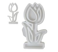 Zuasdvnk Molde de silicona de flores, molde de flores - Moldes de jabón en forma de maceta | Formulario de artesanía flexible antiadherente reutilizable para el calor para suministros de fiesta