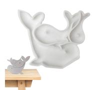 Zuasdvnk Molde para Fondant con, Molde con Ballenas | Molde para fundición de Resina epoxi | fundición epoxi, moldes para Fondant de Chocolate, diseño Ornamental, Silicona, Molde de