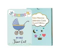 Zuasdvnk Panel de anuncio para, Monthlement Kids Milestone - Signos de paso coloridos - 50X DICIR PLINES DERECHOS, AMABLE FOTOGRAFÍA PARA DECIENTES, GILLES