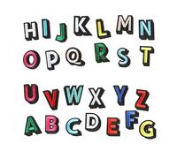 Zuasdvnk Parches alfabetos, parches de alfabeto termoadhesivos para parches de letras, letras bordadas, letras creativas para planchar, parches bordados para camisas, jeans,