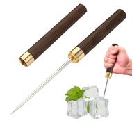 Zuasdvnk Piolet para hielo - Utensilio con mango revestido para romper el hielo | Herramienta manual antideslizante para cocina, casa, reuniones, restaurante, viaje, senderismo y picnic