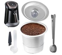 Zuasdvnk Podos de café reutilizables, café reutilizable de café | Filtros de malla de acero inoxidable recargables Pods de café - Herramienta de fabricación de bebidas recargables, accesorios,