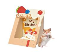 Zuasdvnk Refugio para gerbilli | Refugios de Madera para pequeños Animales domésticos | Refugio en Forma de Marco para erizos Conejillos de Hurones antinoia Ejercicio forrajeo