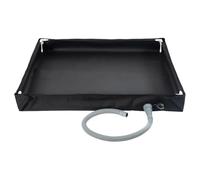 Zuasdvnk Sartén de ducha al aire libre, base de baño con tubo de drenaje, base de ducha portátil para camping, sartén con manguera de drenaje para interior y exterior, mascotas y niños