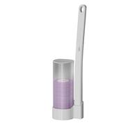Zuasdvnk Set de limpieza para inodoro con barra de inodoro, limpiador de taza de inodoro, cepillo rellenable para limpieza de baño, lavado de mano de cambio rápido para el mantenimiento del baño