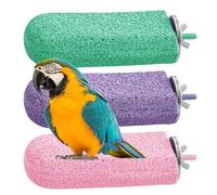 Zuasdvnk Shotet Barches para Jaula, Jaula de pájaros, Perca, martín Pescador, Perca de Resina, Juguete de Ejercicio, 3 Llaves de Pata, de masticación de pie, Suministros de Juguetes para Loro