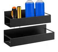 Zuasdvnk Soporte magnético para latas de aerosol, soporte magnético para latas de 2 unidades, soporte magnético resistente para caja de herramientas, organizador de latas de aerosol, estante para