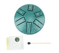 Zuasdvnk Tambor de lengua de acero, tambor de lengua | A-Key Tank Drum, 6 notas de 3 pulgadas - Instrumento de tambor de acero con baqueta, promueve el sueño y la relajación