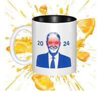 Zuasdvnk Tazas de café Biden 2024 - Taza Biden de cerámica para elecciones presidenciales de 350 ml - Taza de viaje duradera, decoración divertida para, tazas de café para hombres y mujeres, té y