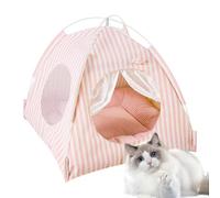 Zuasdvnk - Tienda de campaña para Gatos, Tienda de campaña para Mascotas, Gato portátil semicerrado Playpen, cojín de Ventana de Red de de Cachorro extraíble para Cuatro Estaciones