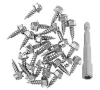 Zuasdvnk Tornillo de canalón, tornillo de canalón corto inferior - 100 piezas Tornillo de roscado Fundadoras de hoja de metal,Accesorios de canalones duros de óxido para zanja de