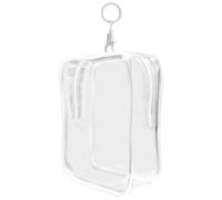 Zuasdvnk Vitrina de muñecas, Estuche Transparente pequeño | Estuche Cuadrado para muñeca pequeña, de Llavero con Pantalla de Figura Cuadrada, Organizador Transparente para Figuras pequeñas